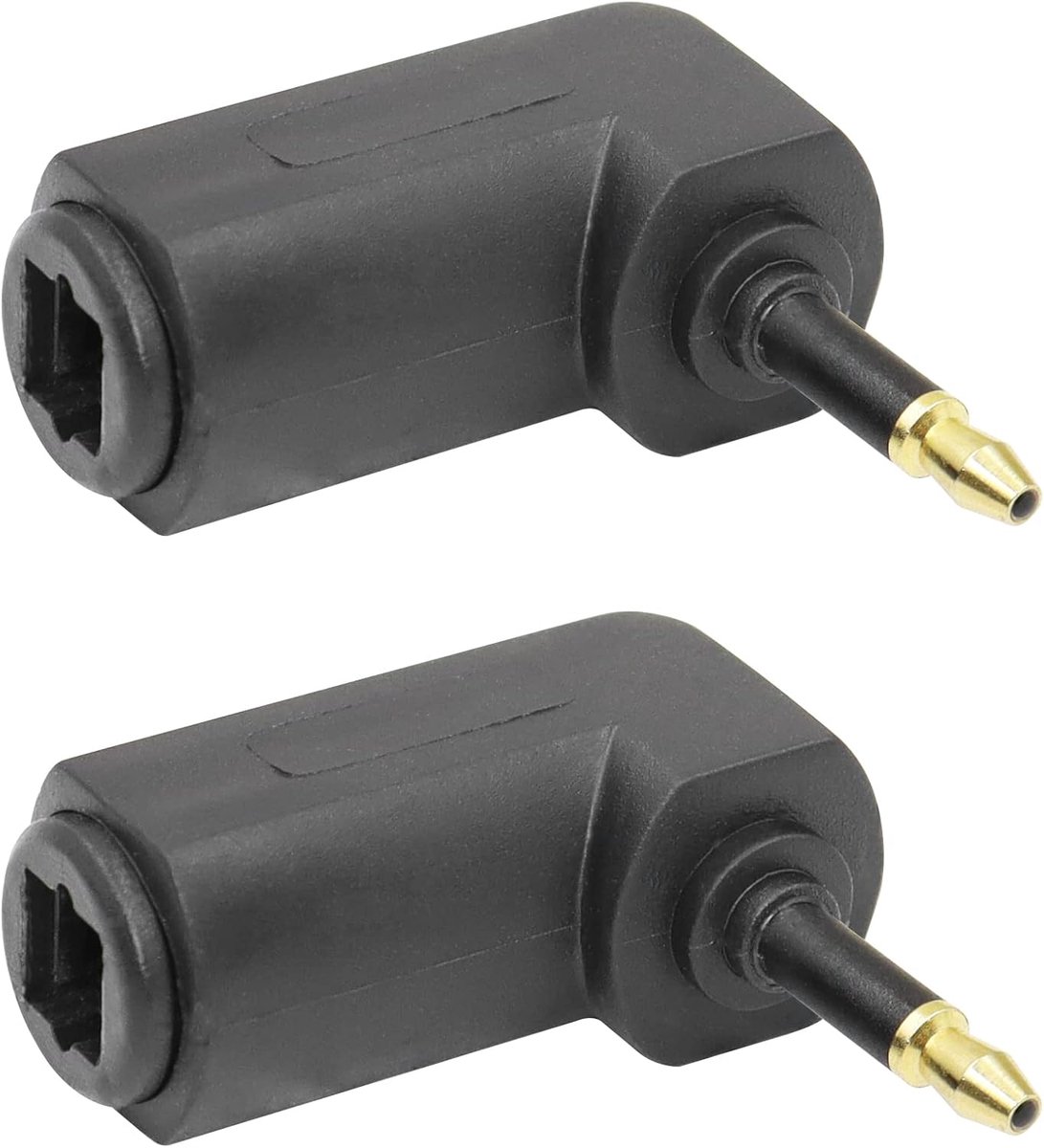 Mini Toslink naar 3.5mm Audio Adapter 90 graden - 24K verguld - Plug and play - Geschikt voor digitale audio apparatuur - ShopVlot