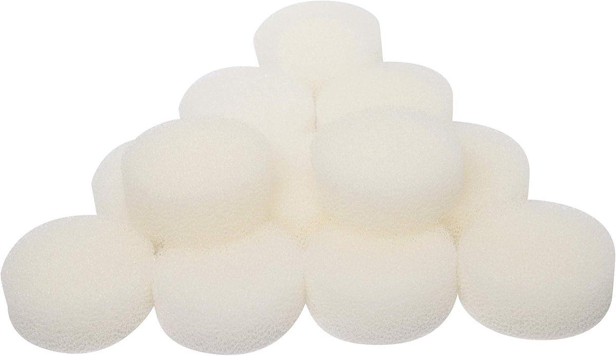 SnelShoppen - Compatibele Filter Foam voor Aquarium Filters - 12 Stuks - Geschikt voor Biopower en Aquaball - Mechanische en Biologische Filtermedia -