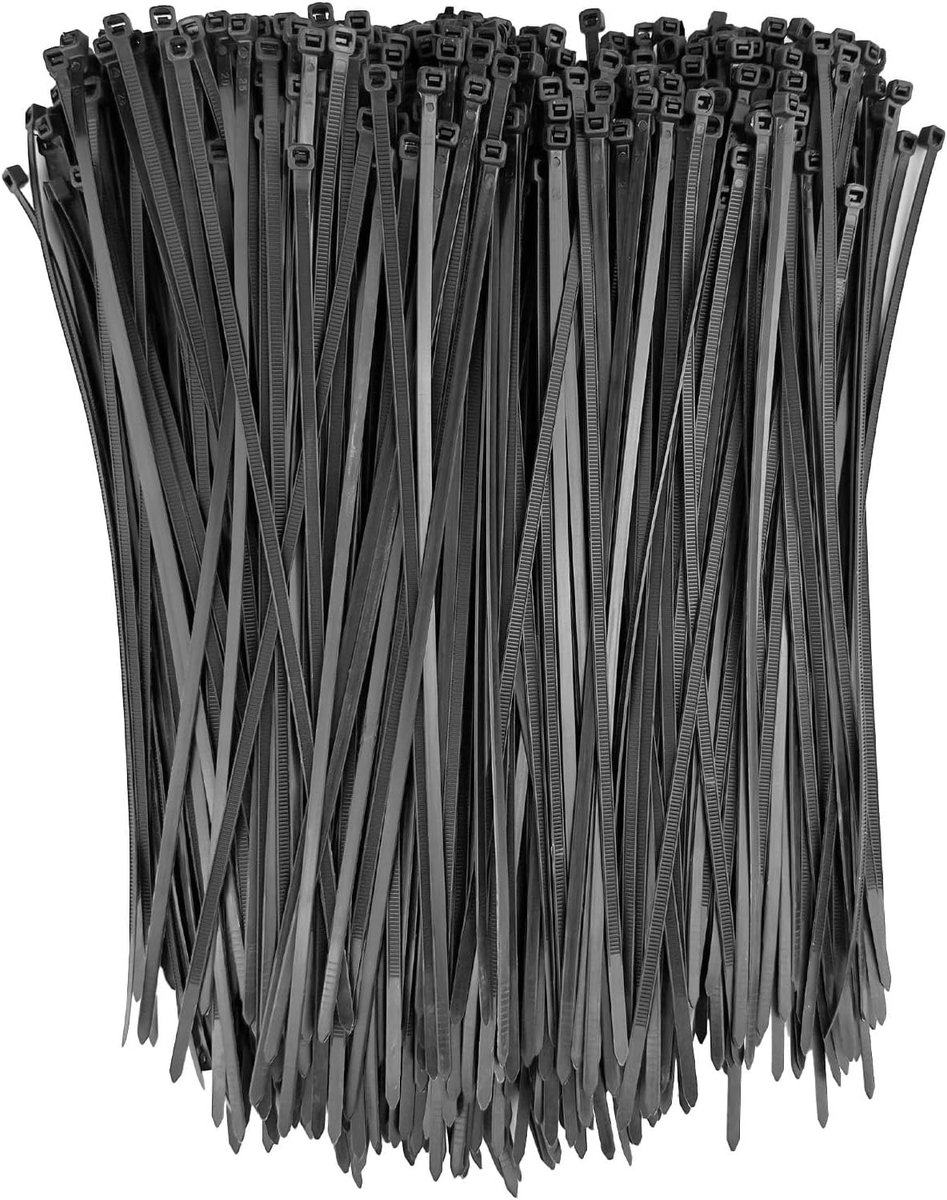 Kabelbinders 300x4.8mm - kunststof - UV-bestendig - ideaal voor kabelbeheer - ShopVlot