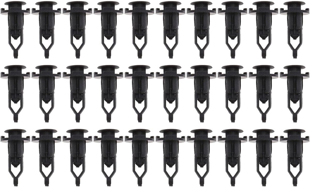 Car Bumper Clips 30pcs - Zwart kunststof - Vervangingsclips - Geschikt voor Lexus en Toyota - ShopVlot