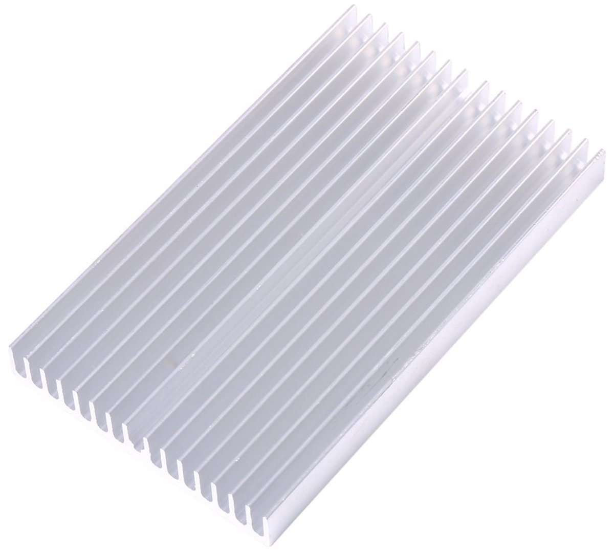 Aluminium koellichaam 100 x 60 x 10mm - passief koelersysteem - koper - optimale warmteafvoer - ShopVlot