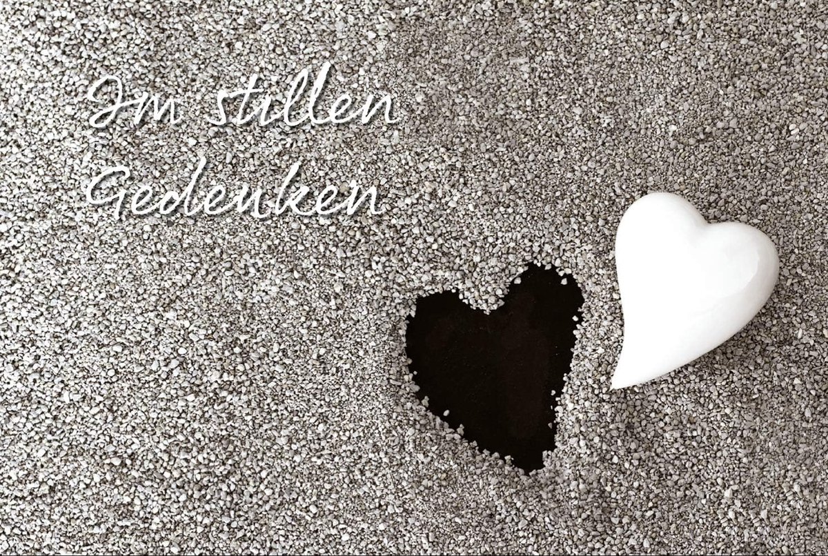 rouwkaarten set van 4 - premium kwaliteit - stijlvolle foto en tekst - perfect voor afscheid - ShopVlot