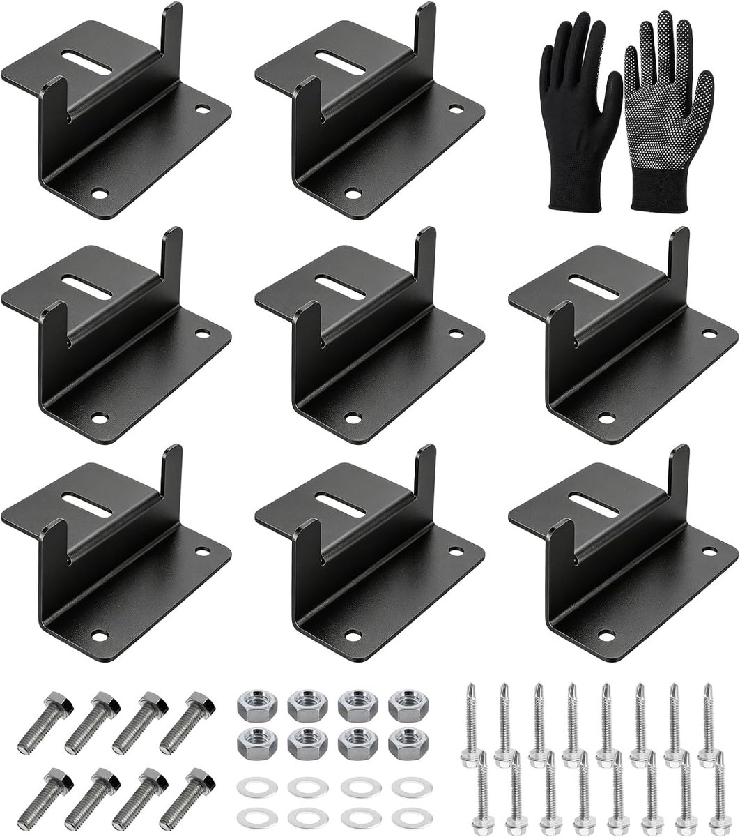 Zonnepaneel Z-houder 8 stuks - Aluminium - Roestbestendig - Voor boot, camper en dakinstallatie - ShopVlot