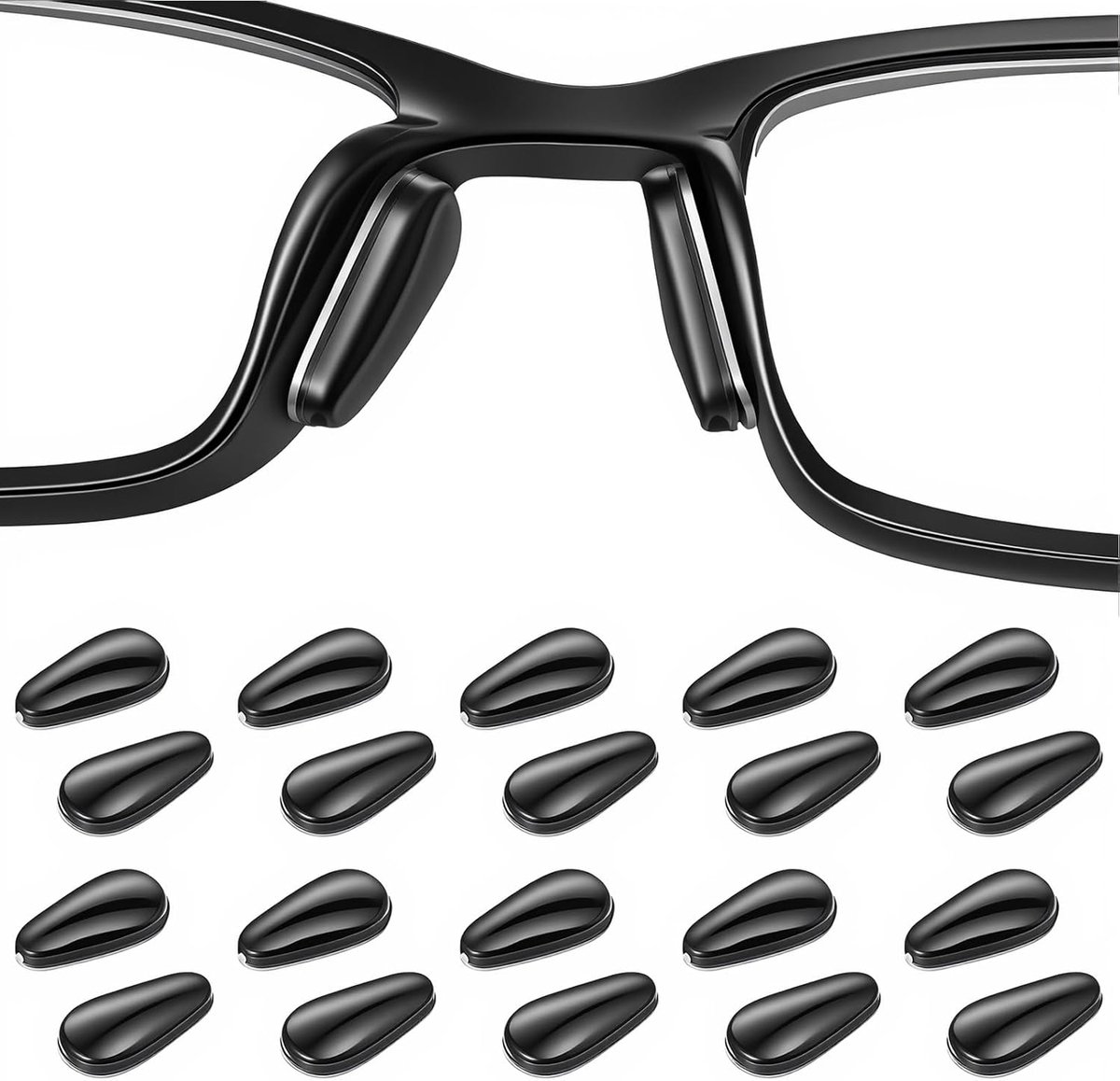 Silicone neuspads voor brillen - 10 paar - anti-allergisch - ultiem comfort en grip - ShopVlot