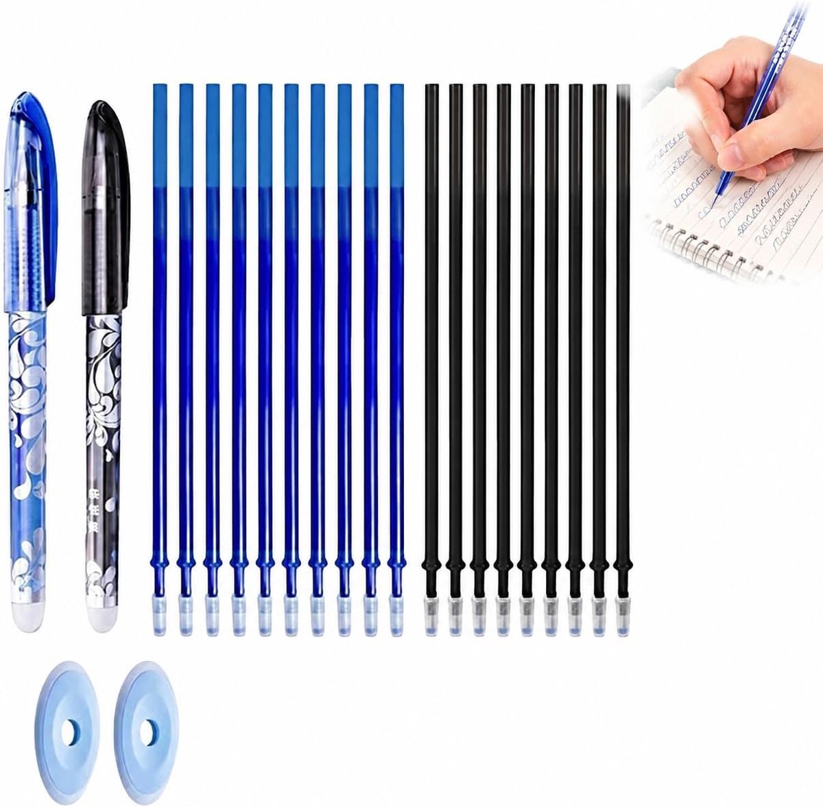 Vulpen navullingen blauw - 14 stuks - 0,7mm punt - gemakkelijk uitwisbaar - ideaal voor nauwkeurig schrijven - ShopVlot