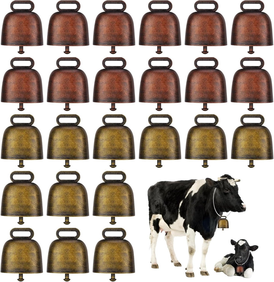 Koe klokken 24 stuks - Vintage schapen klokken - Sterk koper bronzen materiaal - Duurzaam en roestbestendig - ShopVlot