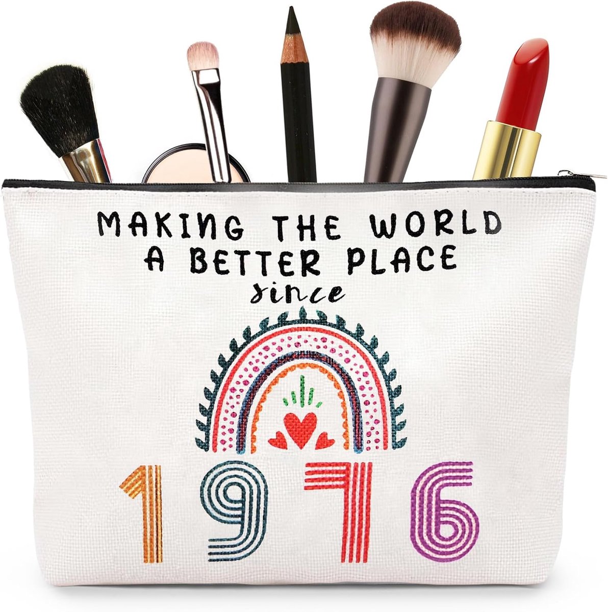 Make-up tas - hoogwaardig linnen - waterdicht - perfect voor dagelijks gebruik - ShopVlot