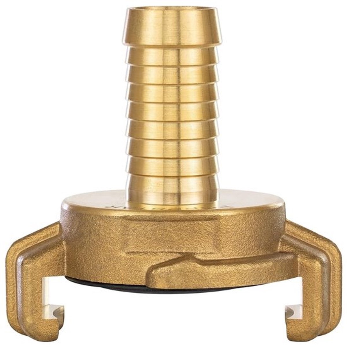 Slangaansluiting 1/2 Inch - Messing Snelkoppeling - Slangstuk 13 mm - Druppeldichte Verbinding - UV-bestendig - Veiligheidsklauwen - Slangkoppeling