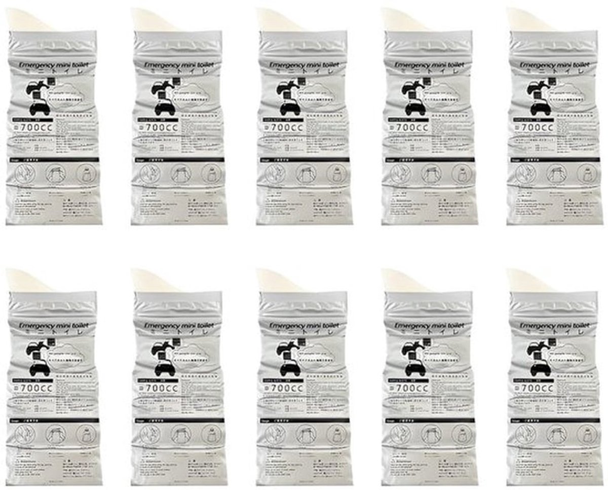 Urinezakje 10 Stuks - Draagbaar - Superabsorberend - Voor Mannen/Vrouwen/Kinderen - 700 ml - Hoogwaardige Materialen - Urinoir