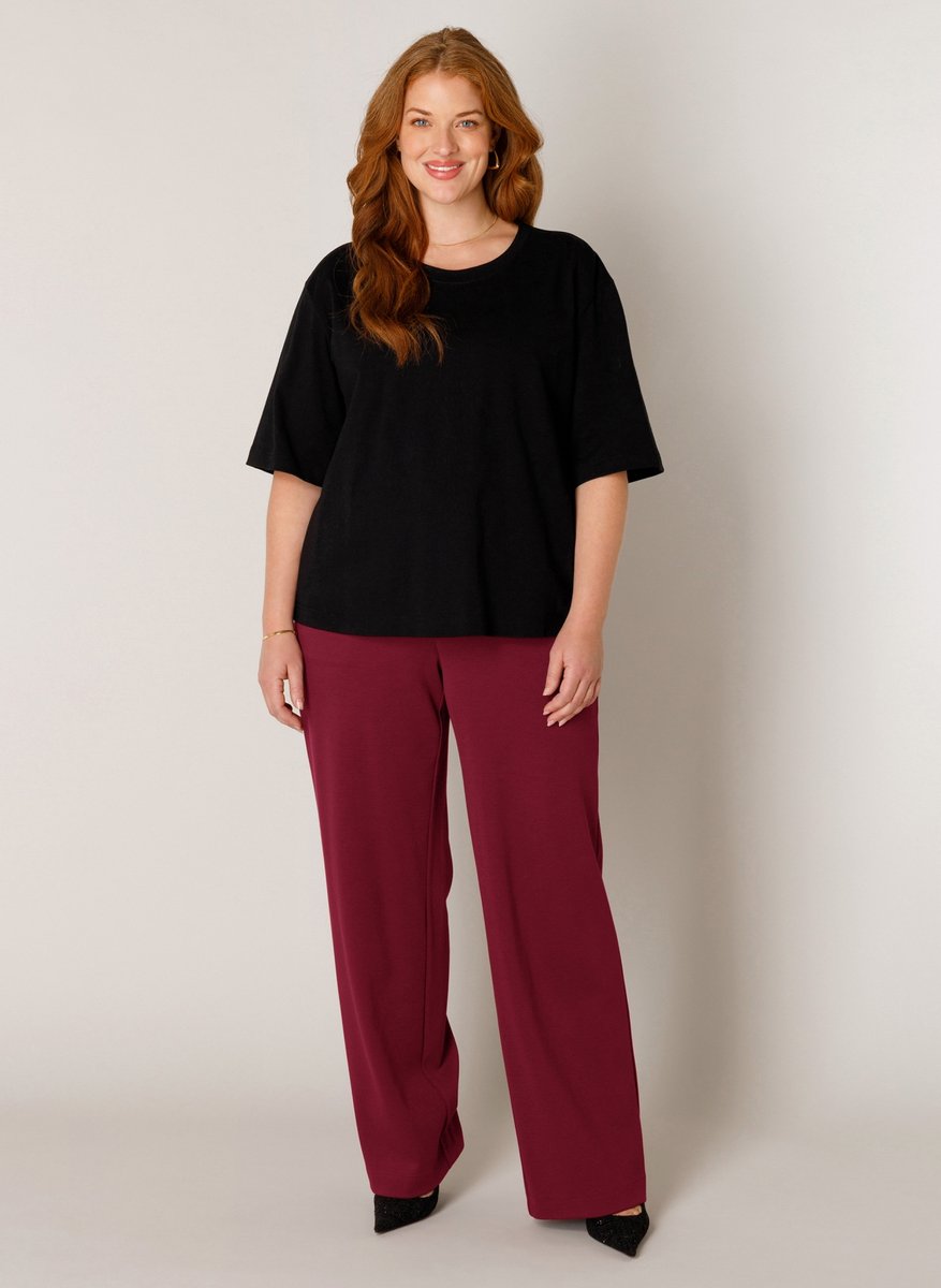 BASE LEVEL CURVY Noana Tops - Black - maat X-0(44)