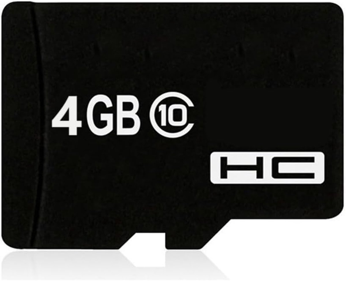 Geheugenkaart 4GB - Micro SD SDHC - Klasse 10 - Opslag voor mediafiles - ShopVlot