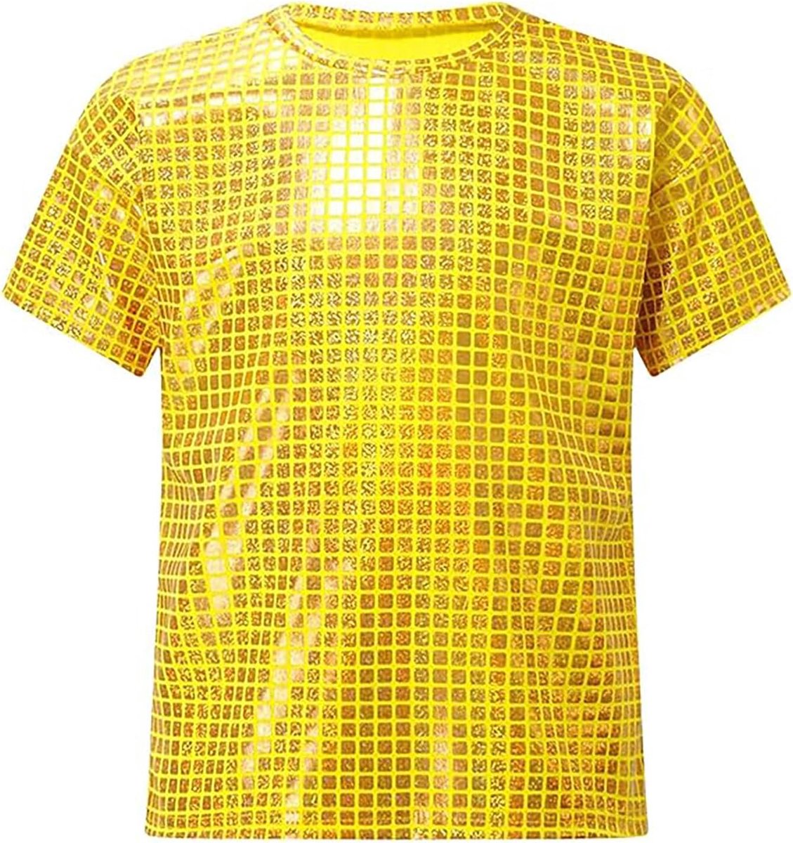 Korte Mouwen Jongens Outfit 2-19 Jaar - Glinsterende Vierkante Pailletten - Casual Sportieve Style - ShopVlot