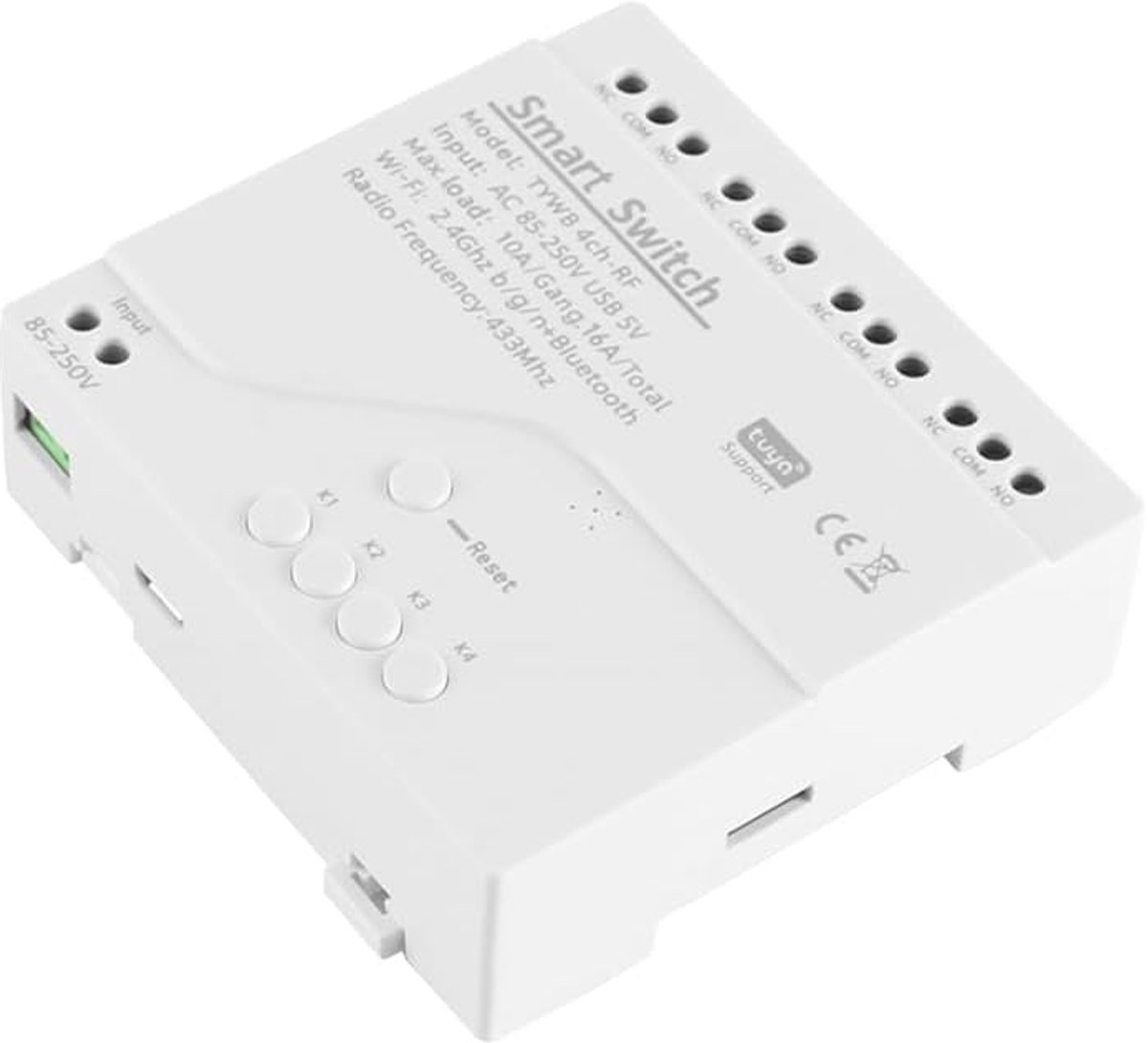 Smart Switch WiFi Timer 220V - 4CH module - Voice control - Bedien apparaten op afstand - ShopVlot