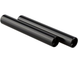 CAMVATE 15mm Aluminum Rod Extension Pipe for DLSR Camera Support System (10cm Length, Black, Pair) - ShopVlot
