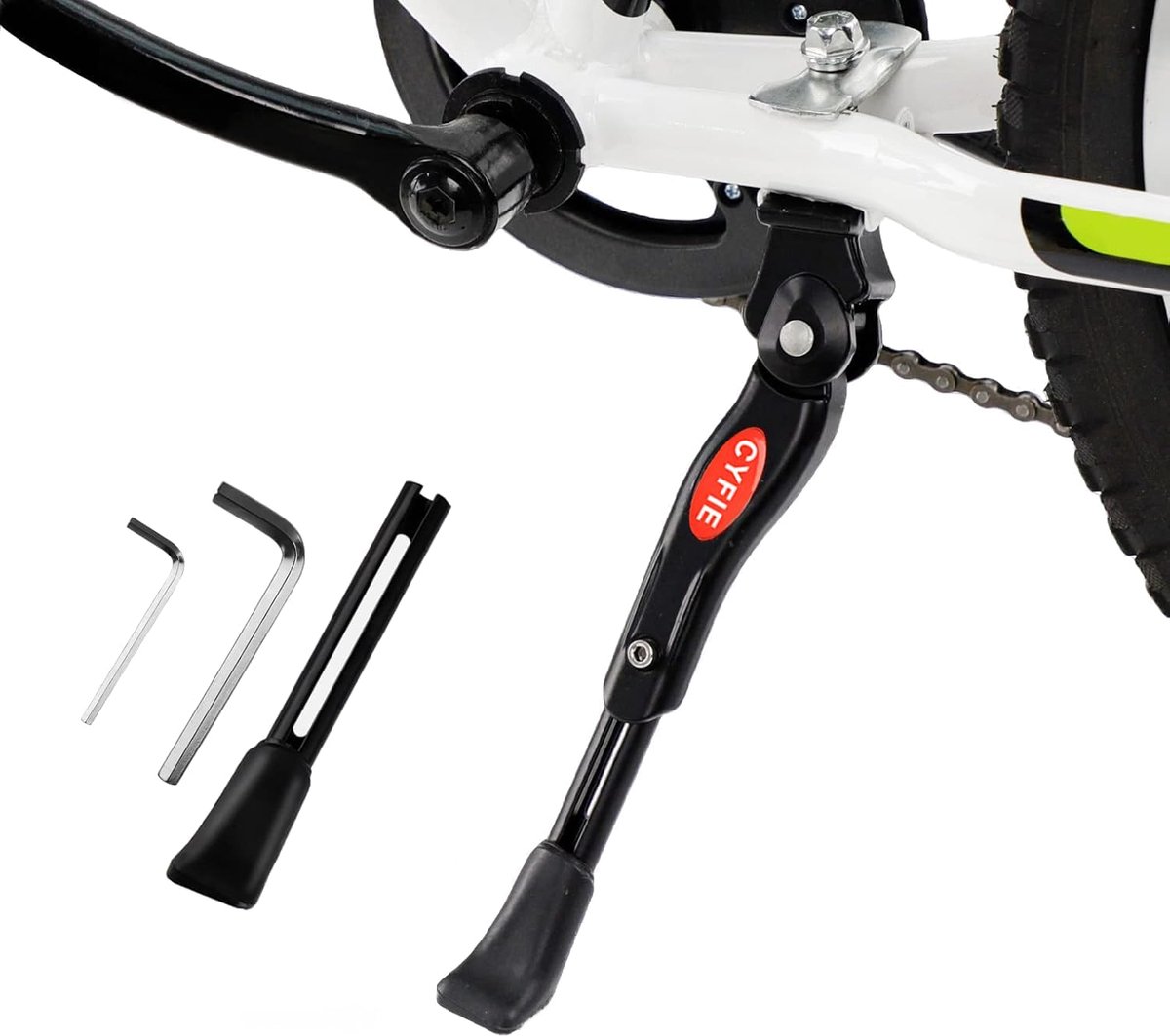 Voor Kinderen - 16- Tot 20-Inch Fietsendrager - In Hoogte Verstelbaar En Universele Zijstandaard - Duurzame Aluminiumlegering