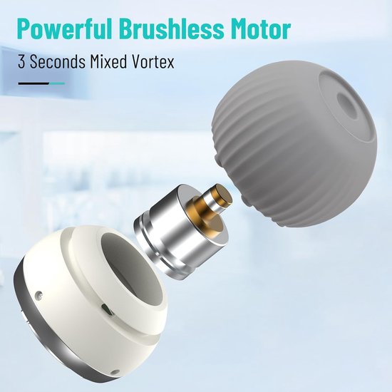 Mini Vortex mixer 5000 rpm, verfshaker met touch-modus, grijs - ShopVlot — afbeelding 3