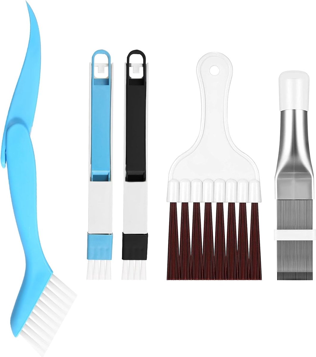 Condenser Cleaning Comb, Pack of 5, Air Conditioner, Capacitor, Fin, Groove Brush, Slat Comb, Stainless Steel for - ShopVlot