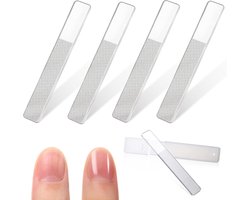 cersaty® 4 Pieces Nail File Washable Nail File Glass Nano Glass File Set for Men Women Fingernails Toenails Artificial - ShopVlot