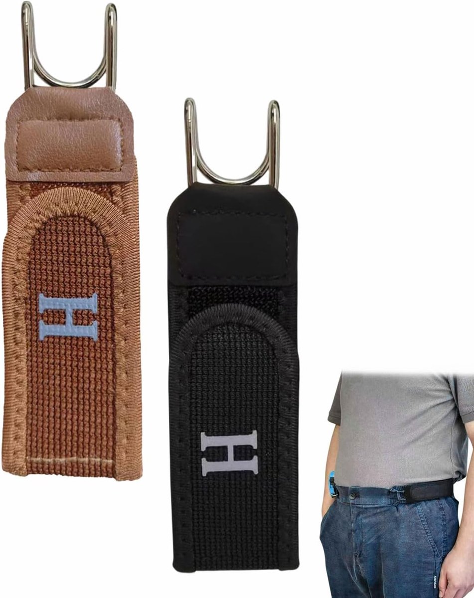 2 stuks gordel zonder spanne voor heren dames, verstelbare onzichtbare taillegordel voor werk, reizen en dagelijks - ShopVlot
