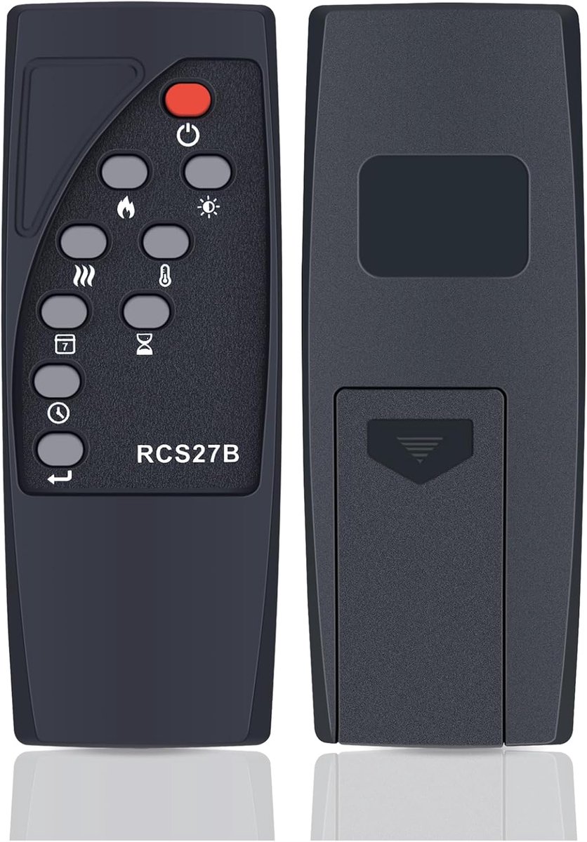 RCS27B Replacement Remote Control for FlameKo Electric Fireplace EF449A EF450A EF451A EF453A EF539A EF540A EM464A - ShopVlot