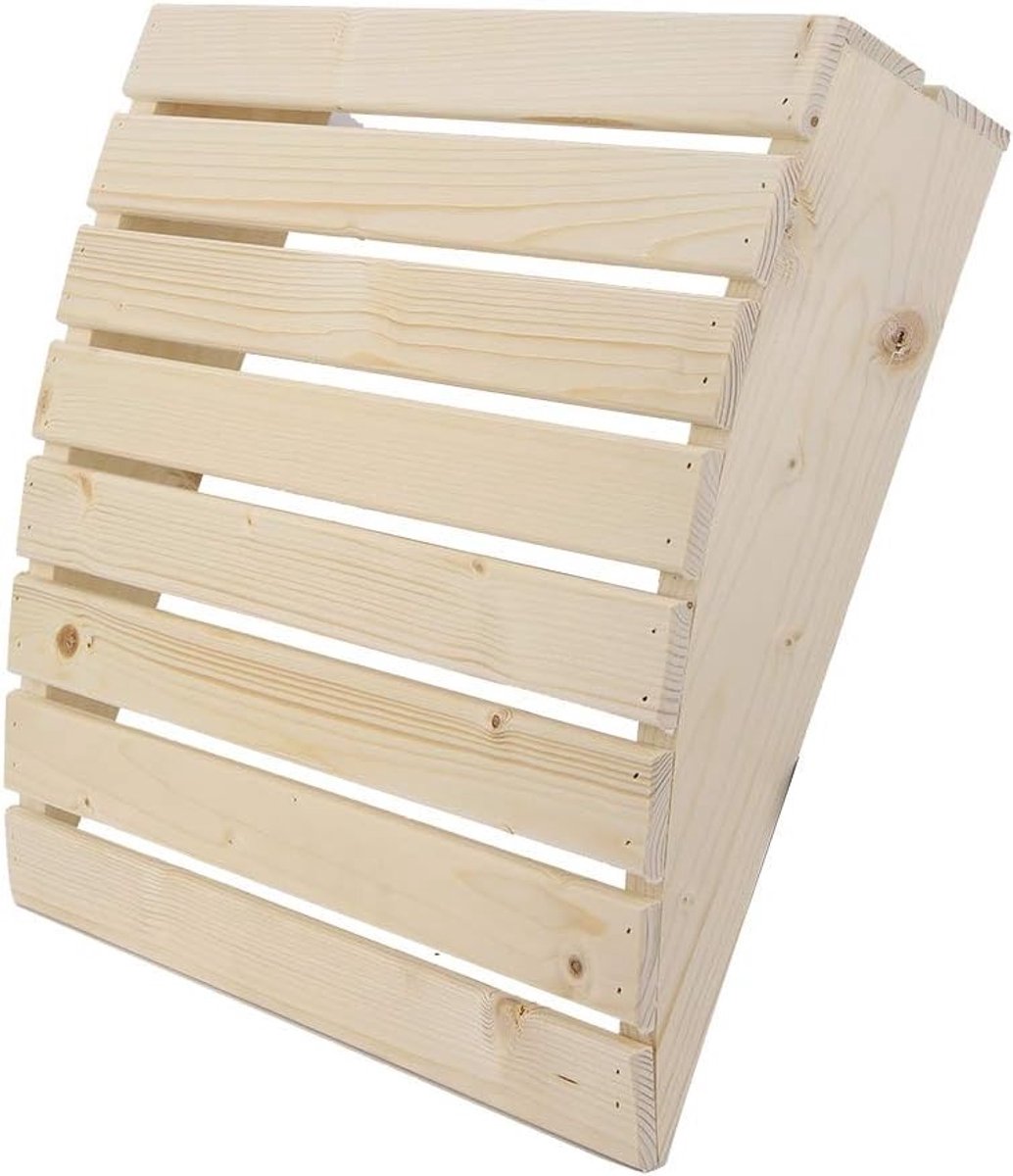 Praktische en Comfortabele Houten Hoofdkussen voor Sauna - Ideaal voor Ontspanning en Ondersteuning 14.6X15.4X3.9 In