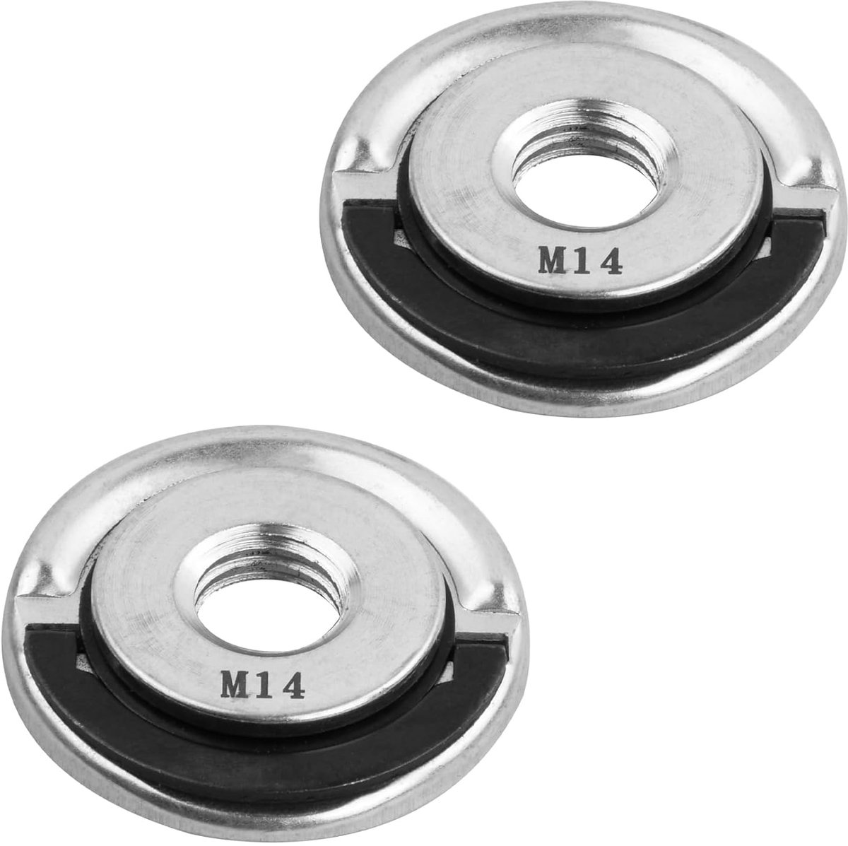 Quick Release Nut M14 - 2 Stuks - Hoogwaardige staalconstructie - Eenvoudige bevestiging voor haakse slijpmachines - ShopVlot