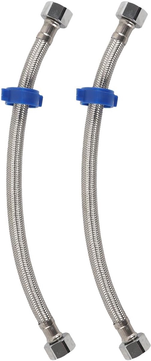 Flexibele slang 30cm - 304 roestvrij staal - BSP 1/2" aansluiting - ideaal voor kraanverbindingen - ShopVlot