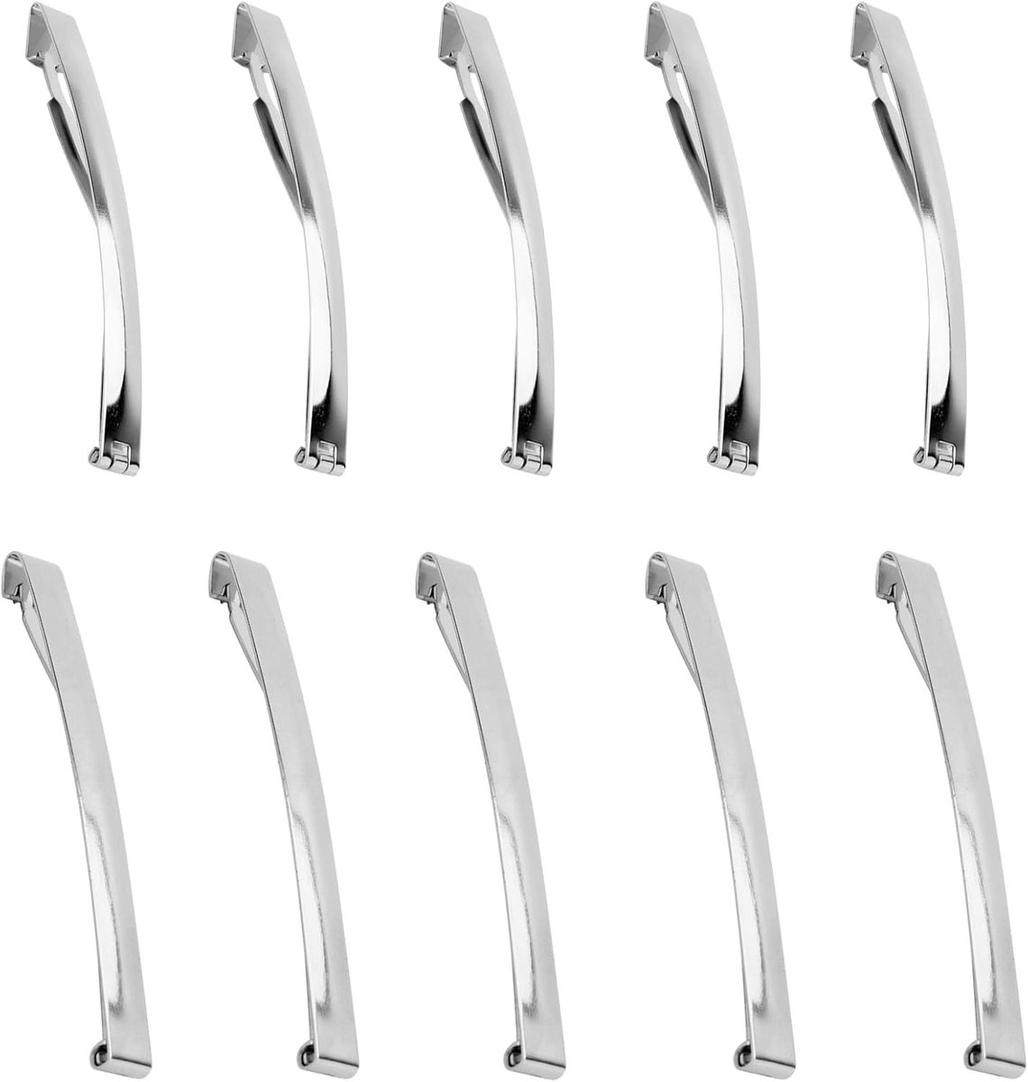 Haarspelden 10 Stuks - Franse Haarclips - Metalen Haakjes - Ideaal voor DIY Haarstyling - ShopVlot