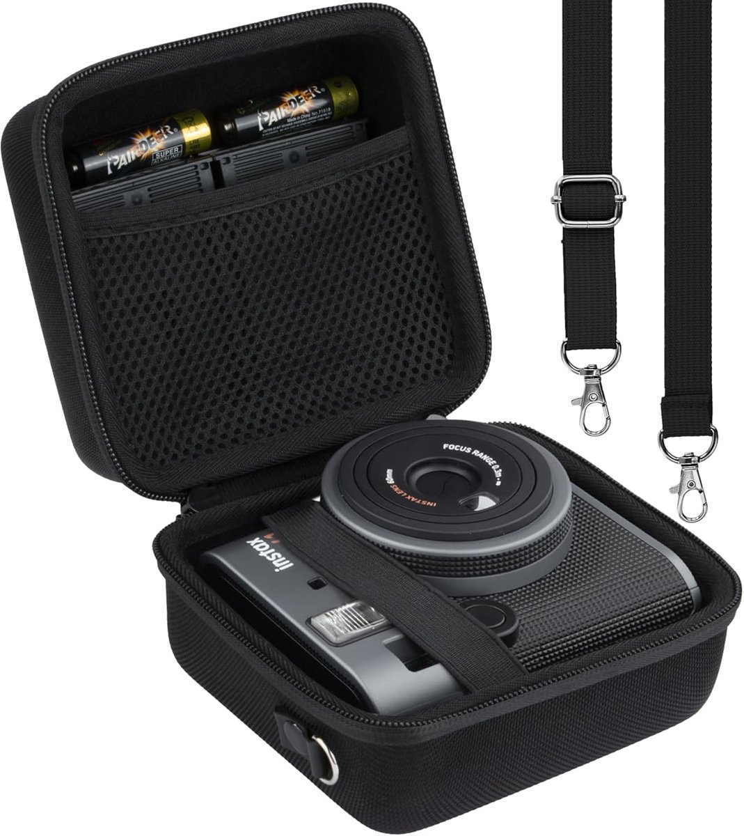 Camera hoes voor Fujifilm instax Mini 40 - harde shell - zwart - ideaal voor reizen - ShopVlot