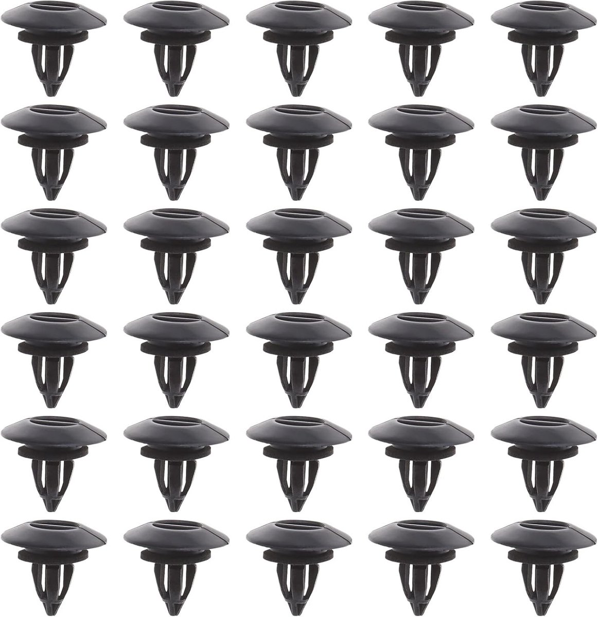 Rockerpaneel clips 30 stuks - Zwart kunststof met sponsafdichting - Voor BMW X3 X5 X6 E70 E71 - Betrouwbare bevestiging - ShopVlot