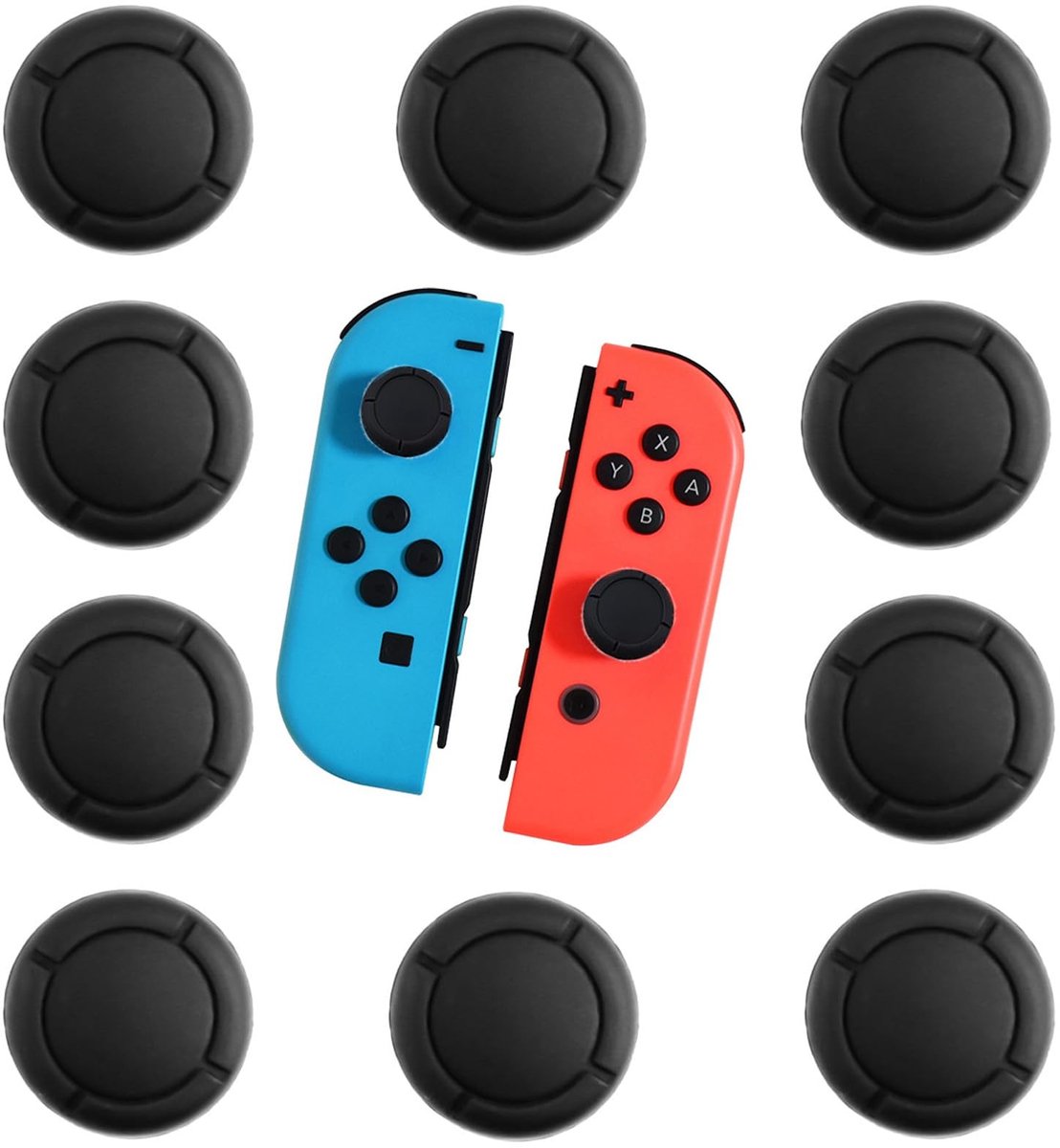Solidchoice - 10 Stuks Zwarte Siliconen Joystick Caps