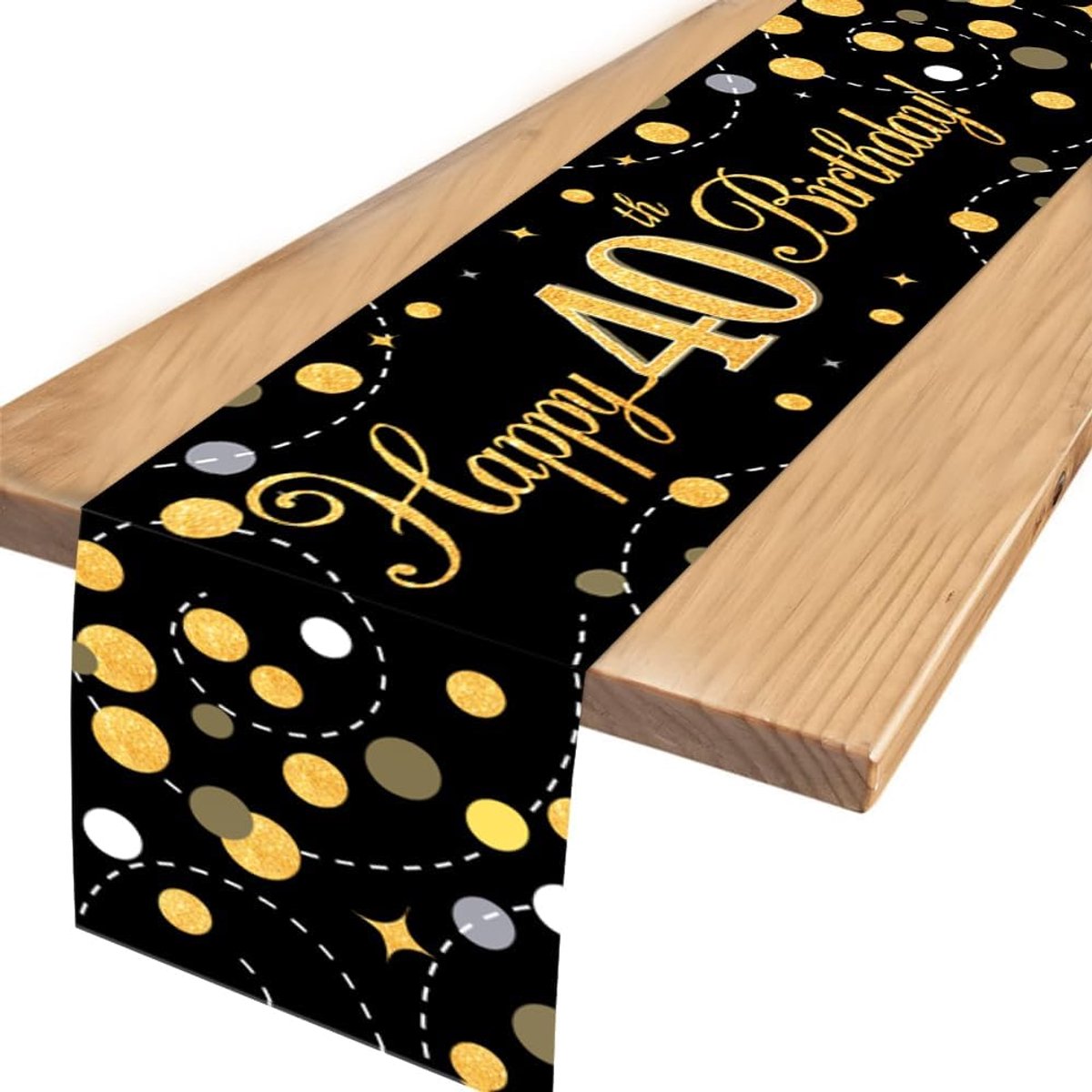 Senken Table Runners, Birthday Decoration, 40th Birthday, Men, Women, Decoration, Happy Birthday Decoration, Birthday - ShopVlot