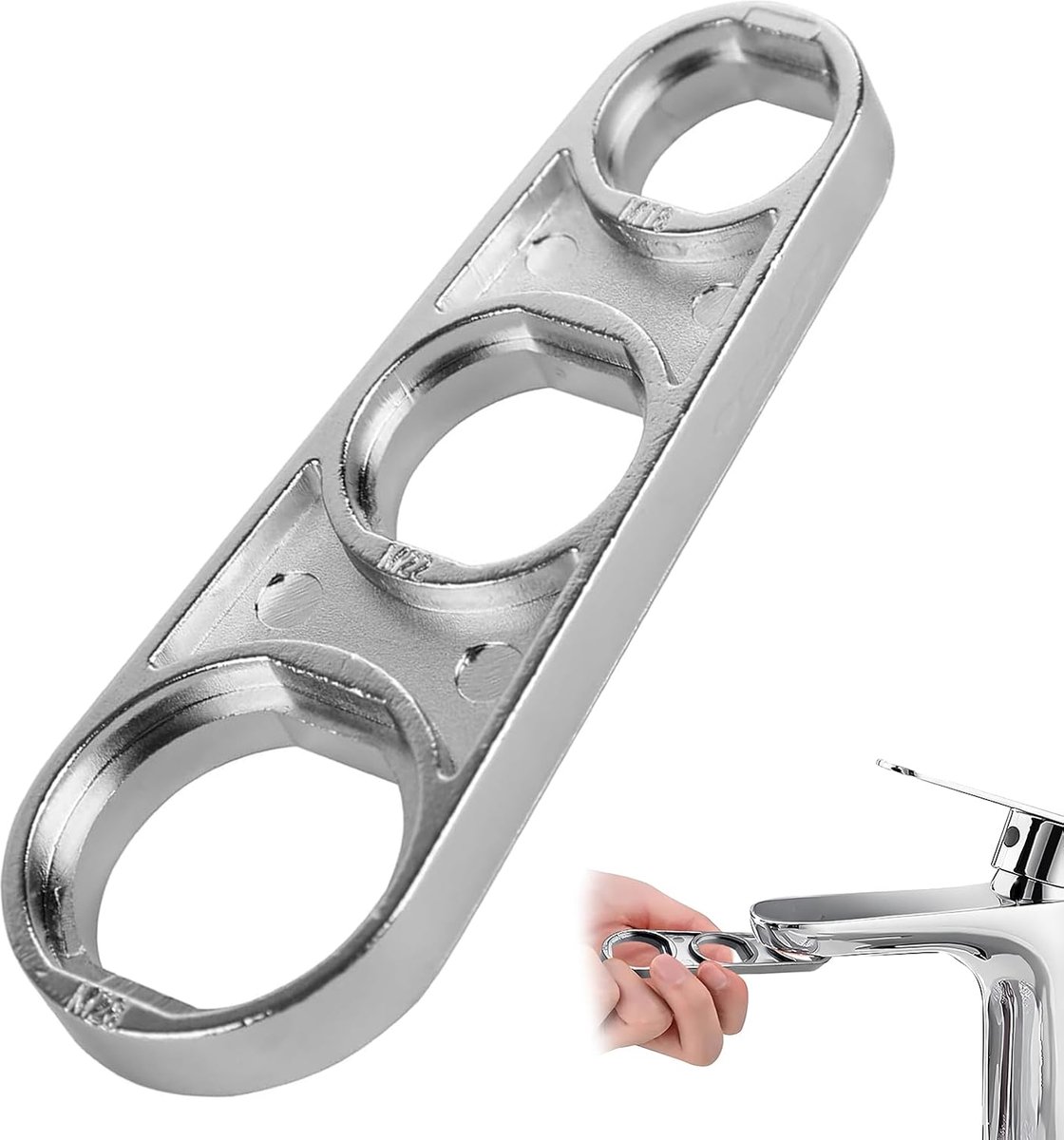 Efficient Water Flow Adjustment Tool,Multi-function Faucet Aerator Wrench M16/M18/M20/M22/M24/M28, Faucet Aerator - ShopVlot