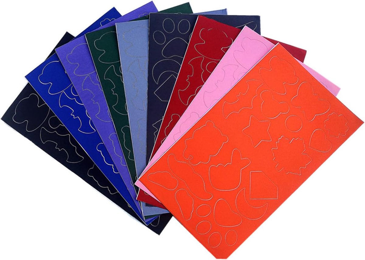 Reparatiepatches 9 stuks - Nylon zelfklevend - Waterdicht - Geschikt voor kleding - ShopVlot