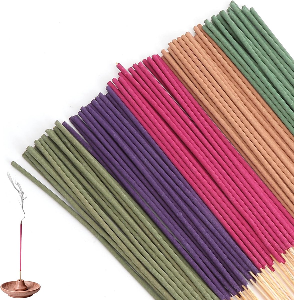 Wierookstokjes set van 200 - natuurlijke lavendelgeur - 100% chemievrij - ideaal voor meditatie - ShopVlot