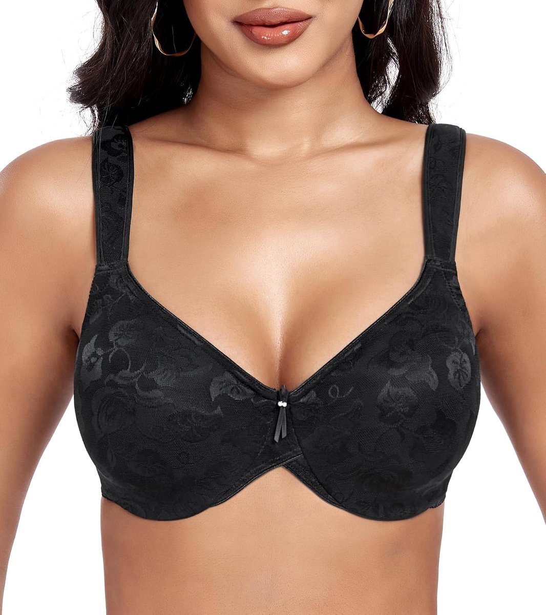 Dames bh plus size - jacquard - ongevuld - dagelijks comfort - ShopVlot