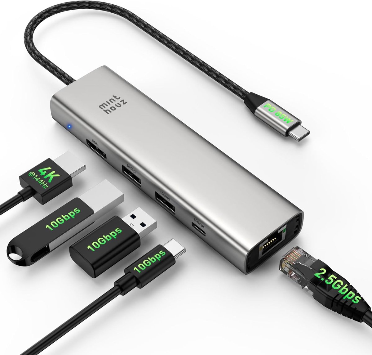 USB hub 4-poorts - compact ontwerp - snelle dataoverdracht - ideaal voor thuisgebruik - ShopVlot