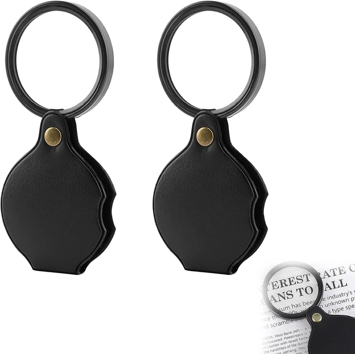 Pocketloep 2-delig - Vouwbaar mini formaat - Hoge vergroting - Ideaal voor lezen - ShopVlot