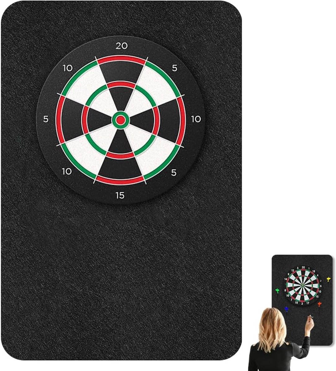 Dartboard Wall Protector, Self-Adhesive Edge for Dartboard, Back of Dartboard, Split Edge for Wall Protection, Cork - ShopVlot