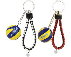 2 Pcs Volleyball Key Chain Set Key Chain Jewelry for Volleyball Fans Gifts for Volleyball Lovers Delicate Students - ShopVlot