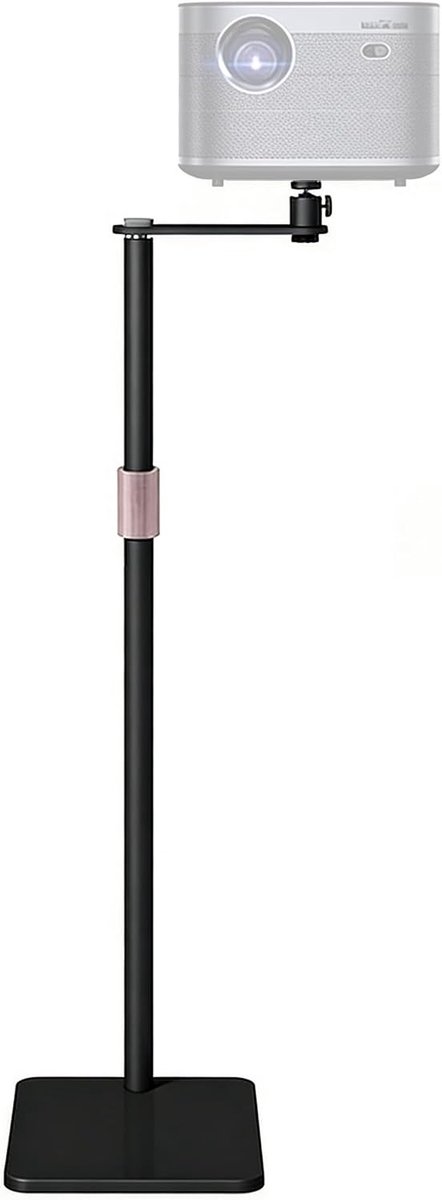 Projectorhouder, projectorhouder 360 graden, hoogte verstelbaar 65-130 cm, projectorhouder tot 5 kg, verborgen - ShopVlot