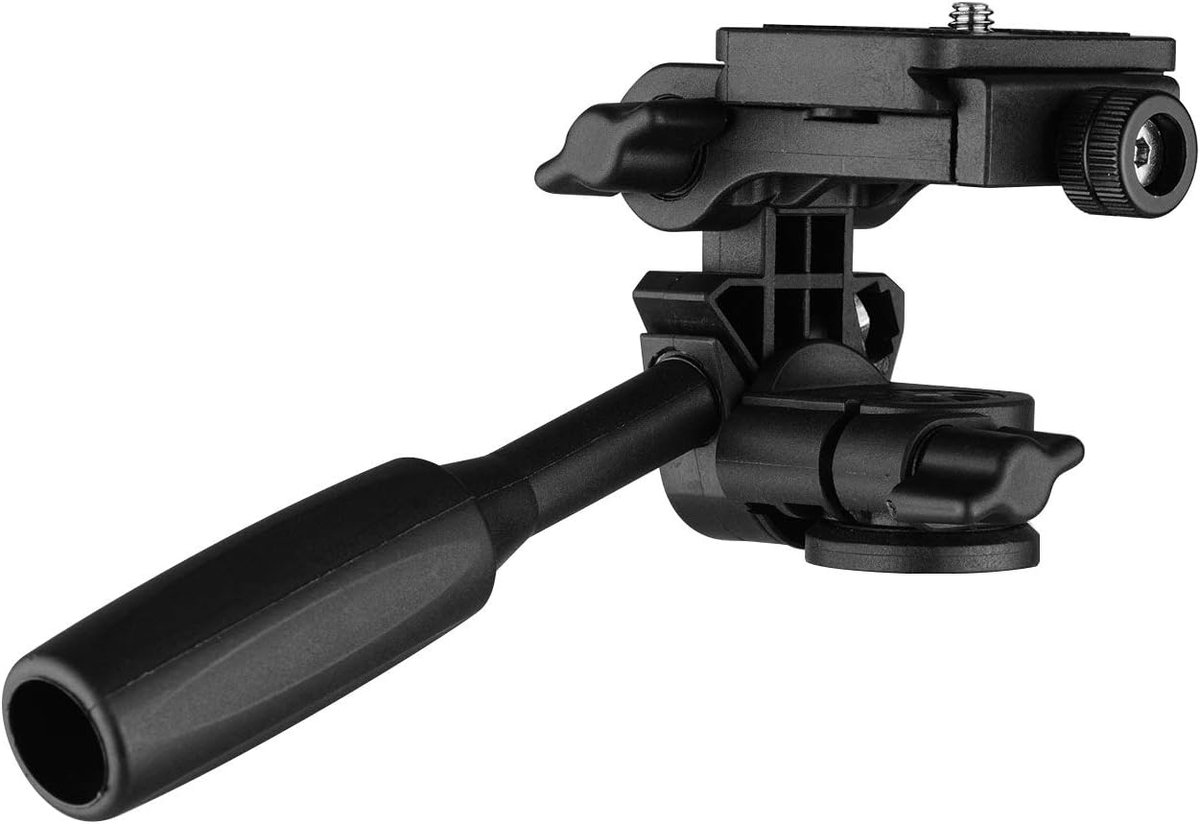 Pan Tilt Hoofd 3 Weg 360° - 3kg Capaciteit - Met Handgreep - Voor Eenvoudige Camera Montage - ShopVlot
