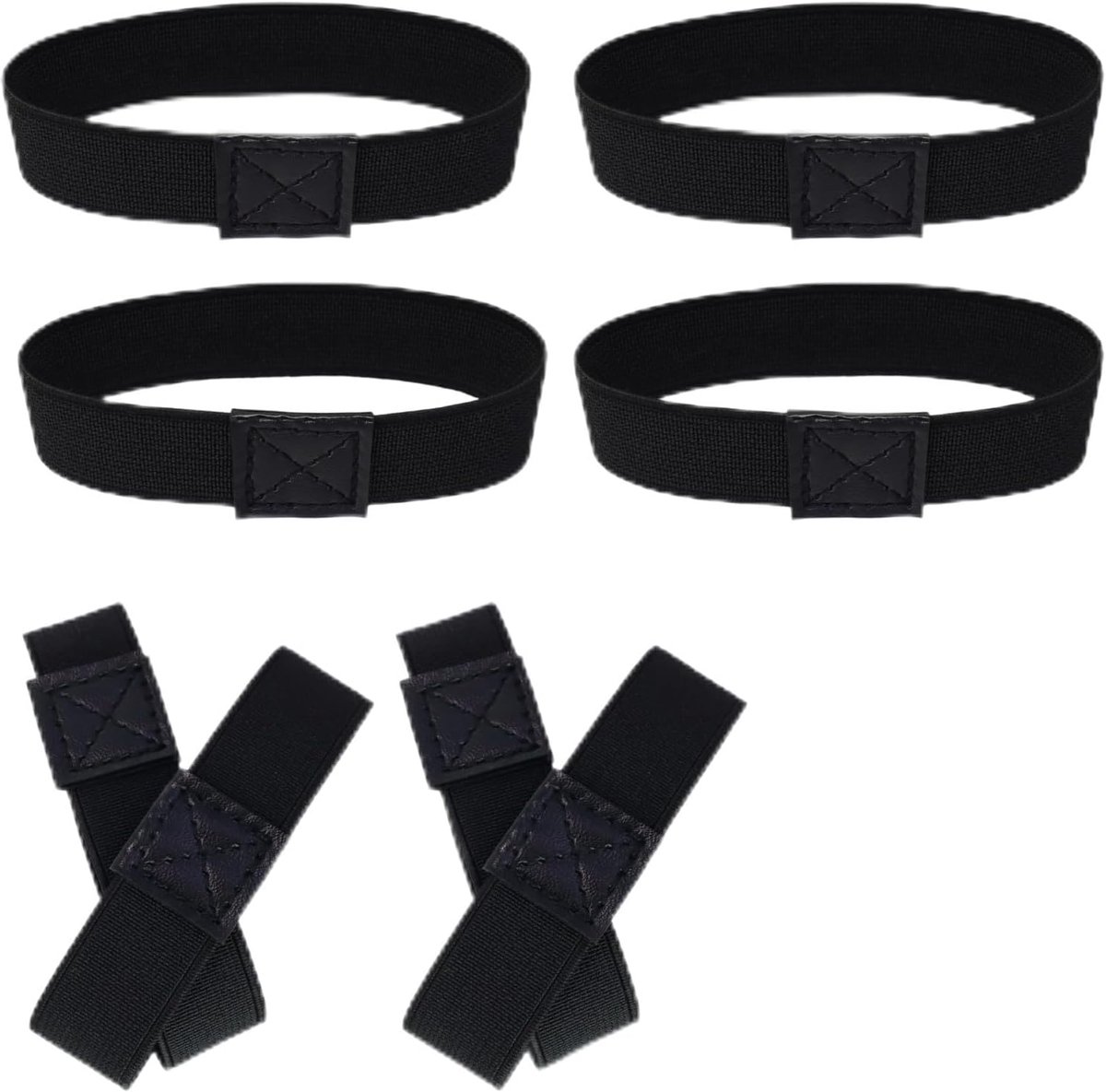 Lakschoenen kinderen 8-pack - elastische, antislip gummilussen - voorkomt loszittende veters - ideaal voor training - ShopVlot