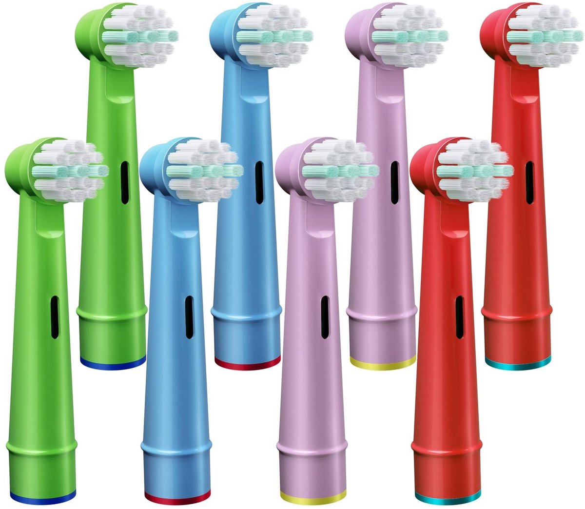 Solidchoice - Set van 8 Kinder Tandenborstelkoppen Extra Zachte Borstels