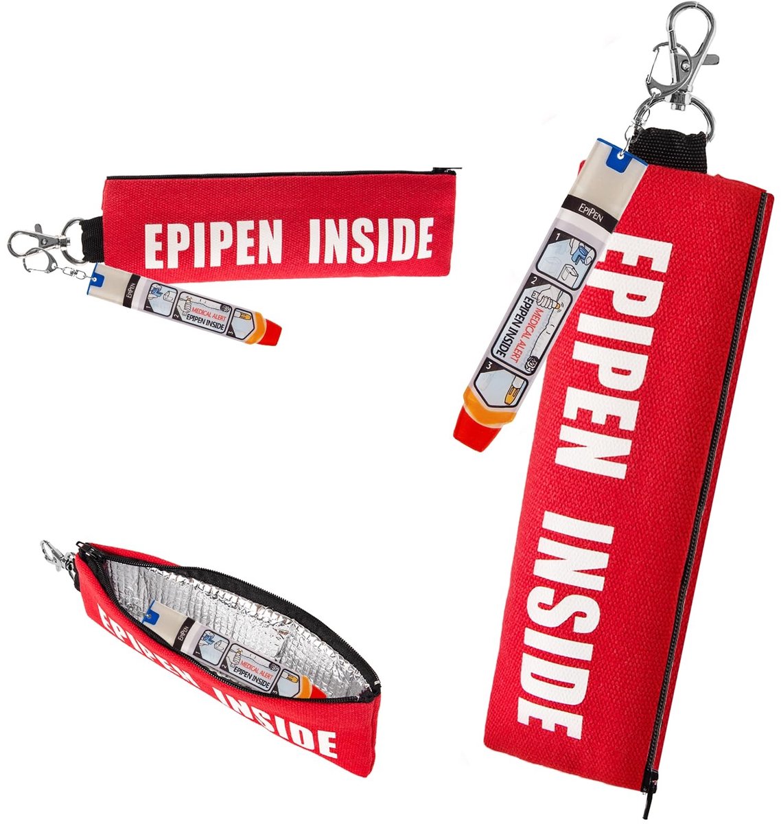 Solidchoice - EpiPen Koeltas met Sleutelhanger en Widget