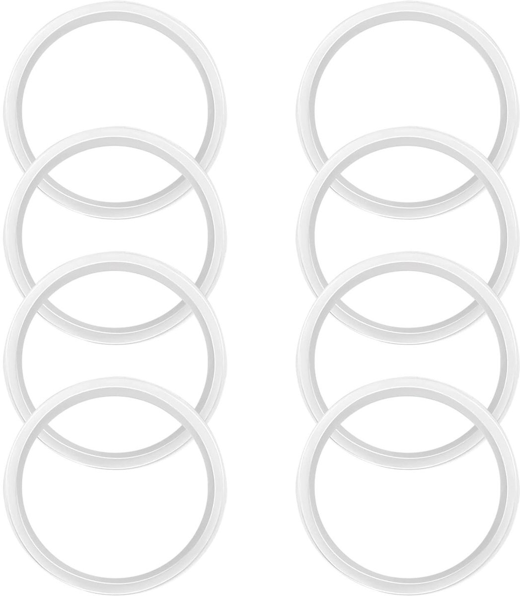 Solidchoice - Set van 8 Siliconen Dichtingringen voor Afvoer