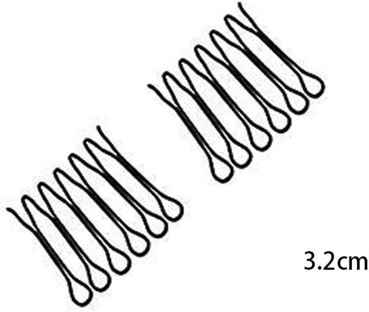 Haarclip U-vormig - Zwart - 4 Stuks - Duurzaam Aluminium - Voor Diverse Kapsels