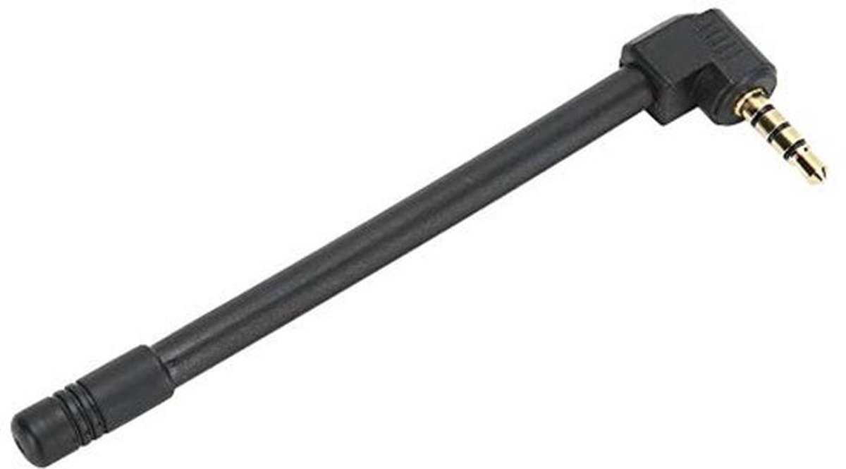 Radioantenne, FM-radio externe antenne Mini-luidspreker Audio-aansluiting Antenne 3,5 mm interface Rechte hoek voor buitenhuis