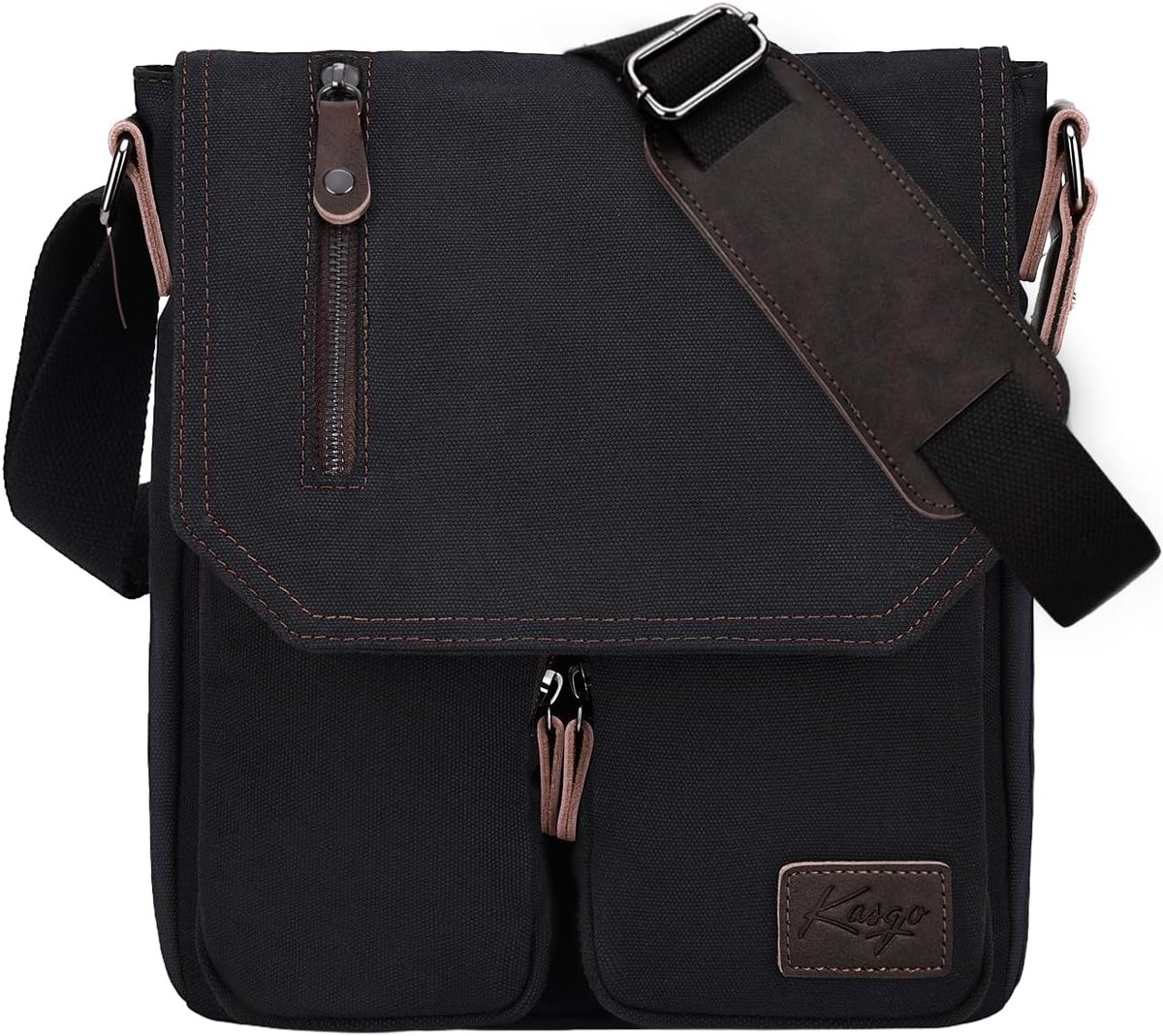 Schoudertas lichtgewicht canvas - vintage stijl - unisex - ideaal voor reizen - ShopVlot