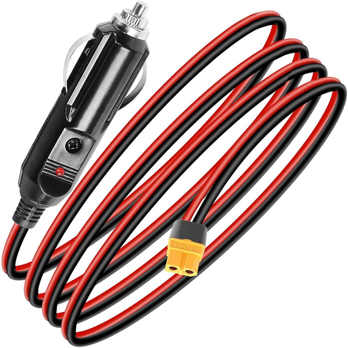 Solidchoice - XT60 naar Sigarettenaansteker Kabel voor Auto en RV, 1.5m